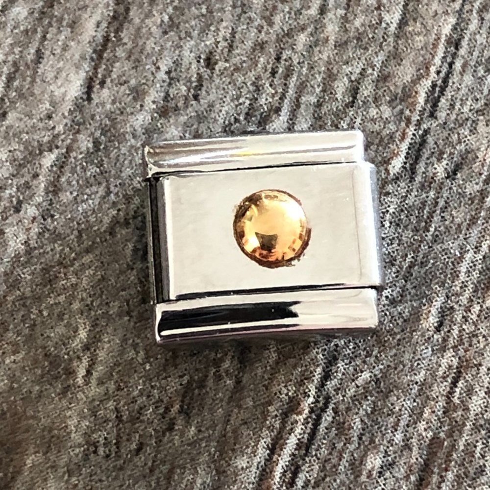 Zoppini Nomination 18k Gold Dot Charm